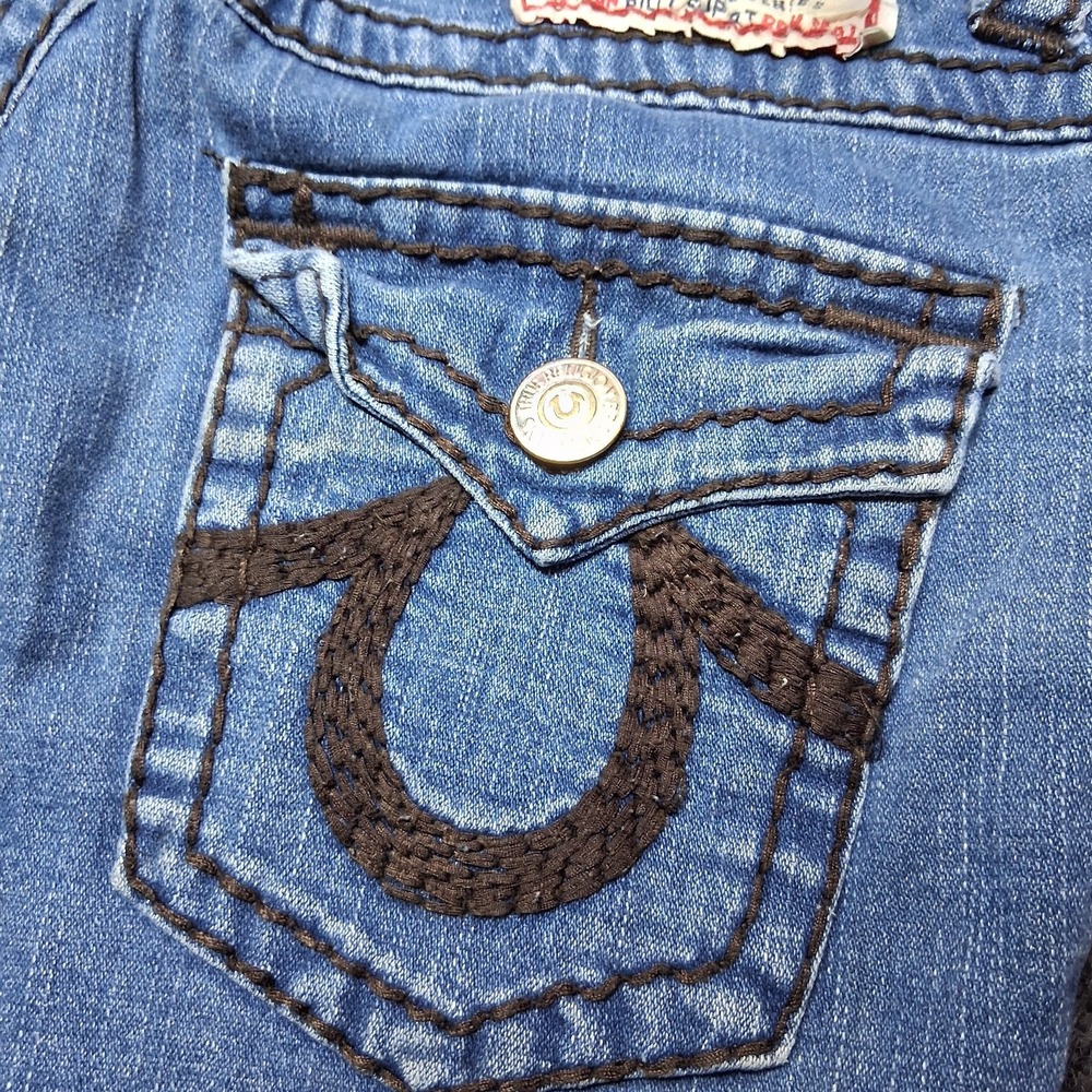 True Religion Jeans Billy Support Blue Womens Size 29 Straight Leg - Picture 6 of 15